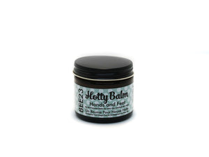 Skincare Balm For Hands and Feet! This Hotty Balm blend is fabulous for work and play, it naturally soothes, protects and rejuvenates tough skin areas. Non-toxic clean skin care for damaged skin with a fresh unisex blend of cedarwood essential oil, specially formulated to keep hands and feet well protected and moisturized. 